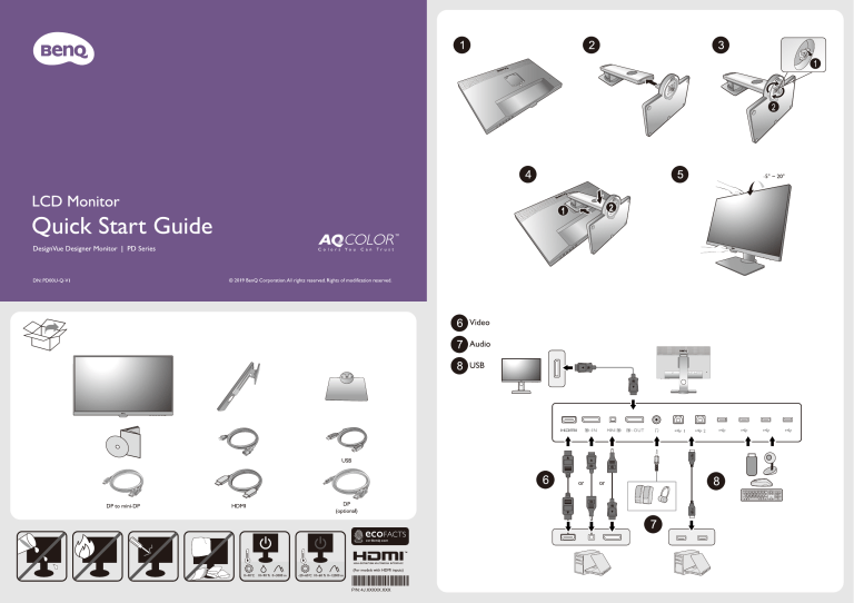 BenQ PD2700U Quick start guide | Manualzz