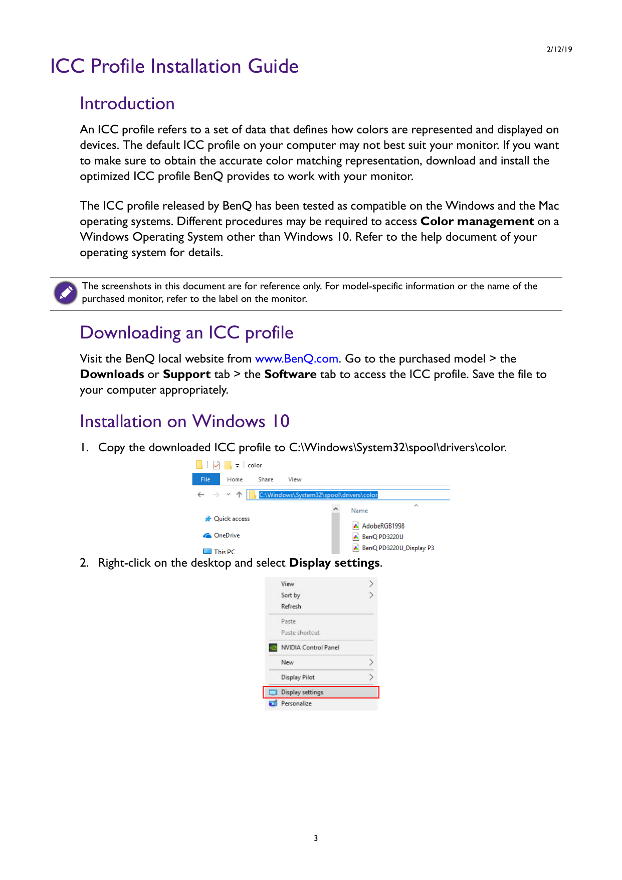 install icc profile windows 10