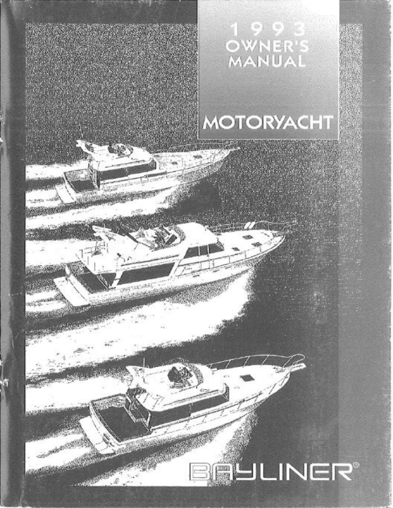 bayliner cruiser and yacht owners manual