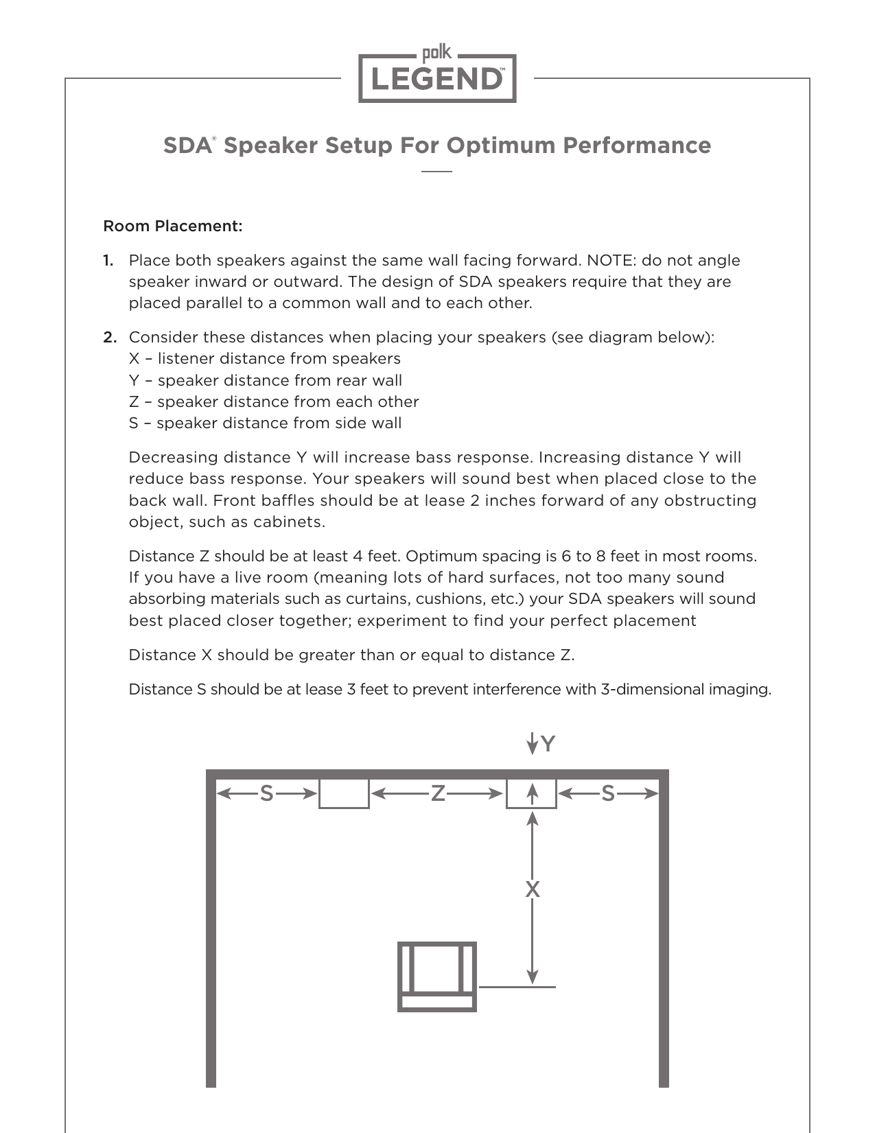 Polk Audio Legend L800 Polk Legend Series Premium Floorstanding Tower Speaker Setup Guide Manualzz