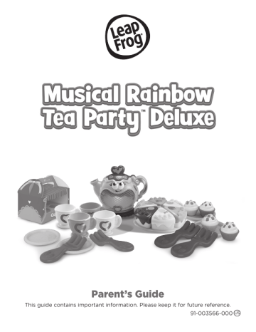 Leapfrog Musical Rainbow Tea Party Deluxe Parent Guide | Manualzz