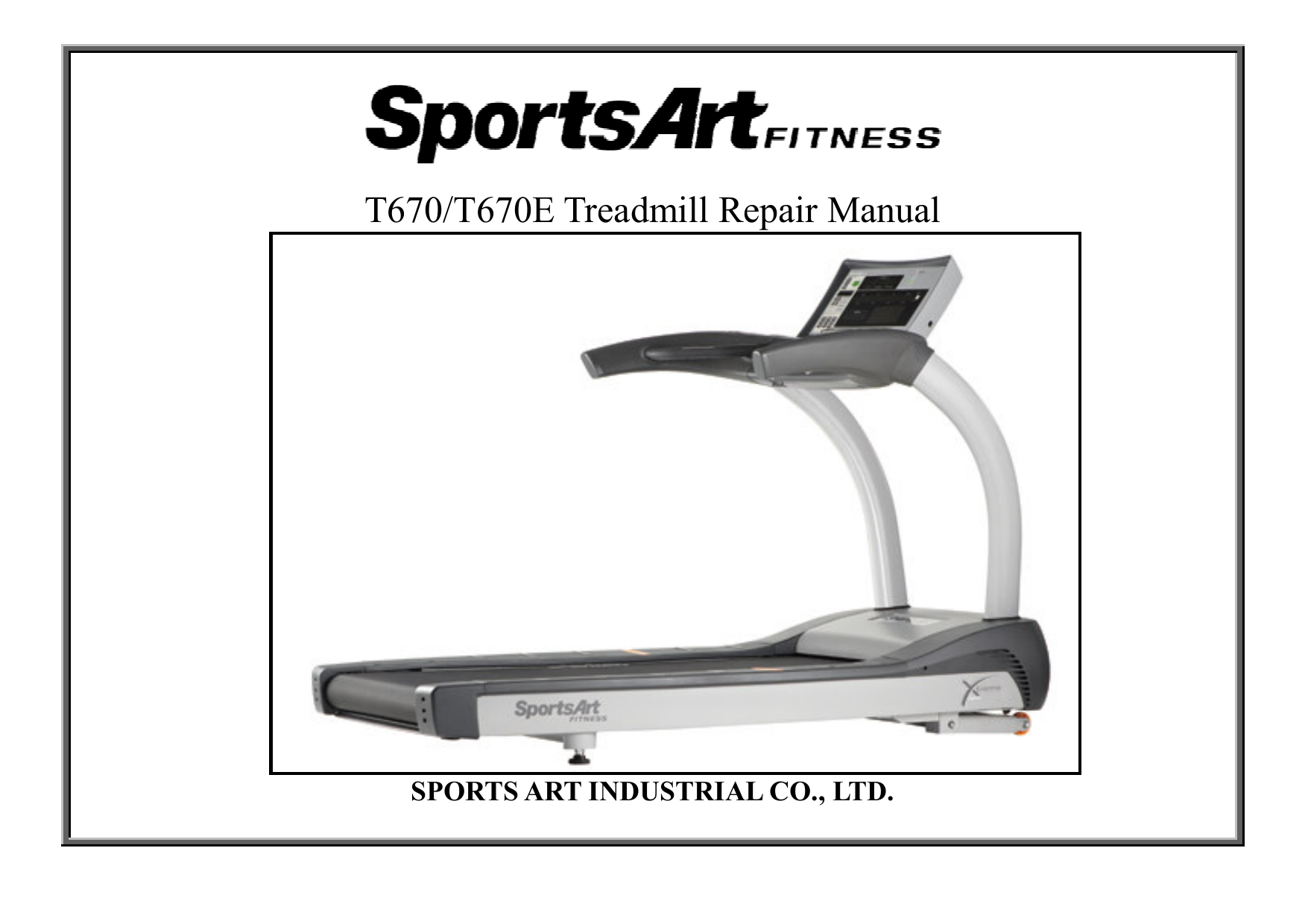 Sportsart T670e User Manual Manualzz