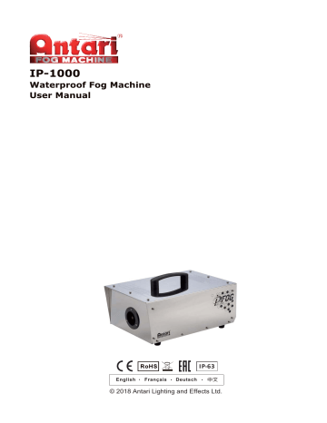 Antari Ip 1000 User Manual Manualzz
