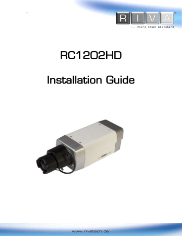 RIVA RC1202HD-6241 Installation Guide | Manualzz