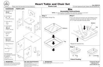 kidkraft heart table