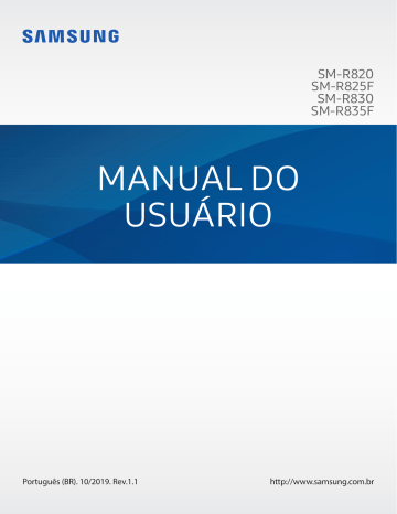 Sobre o Galaxy Watch Active2. Samsung SM-R820, SM-R835F, SM-R825F | Manualzz