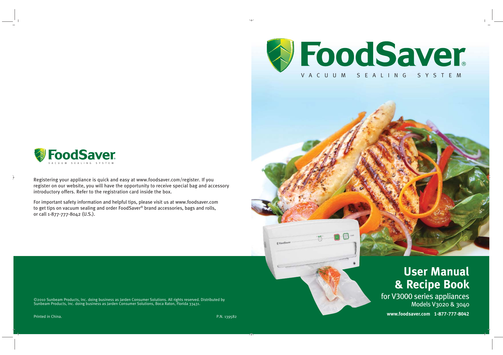 FoodSaver FSFSSL3040P00 User manual Manualzz