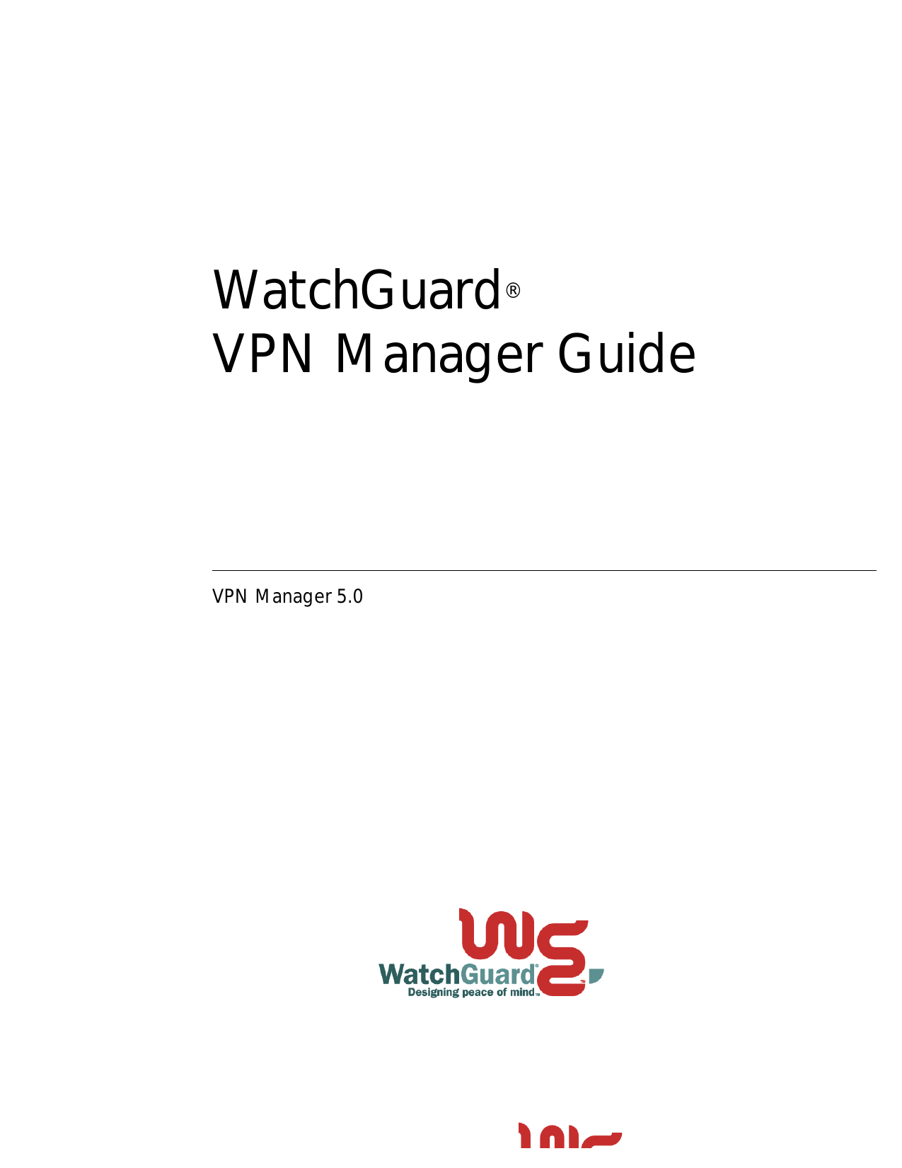 WatchGuard VPN Manager v5.0 Guide Manualzz