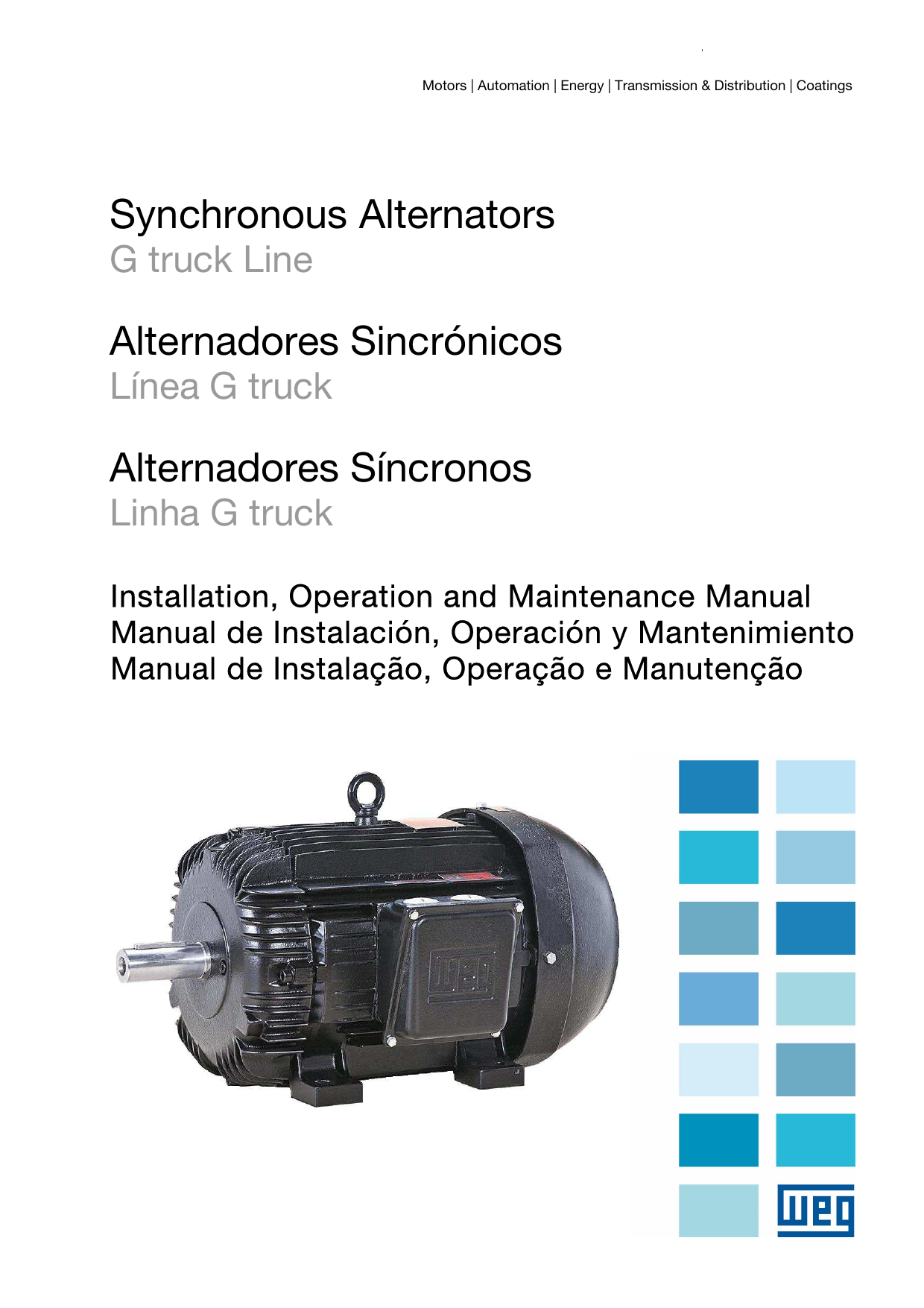 WEG Synchronous alternators G truck line User manual | Manualzz