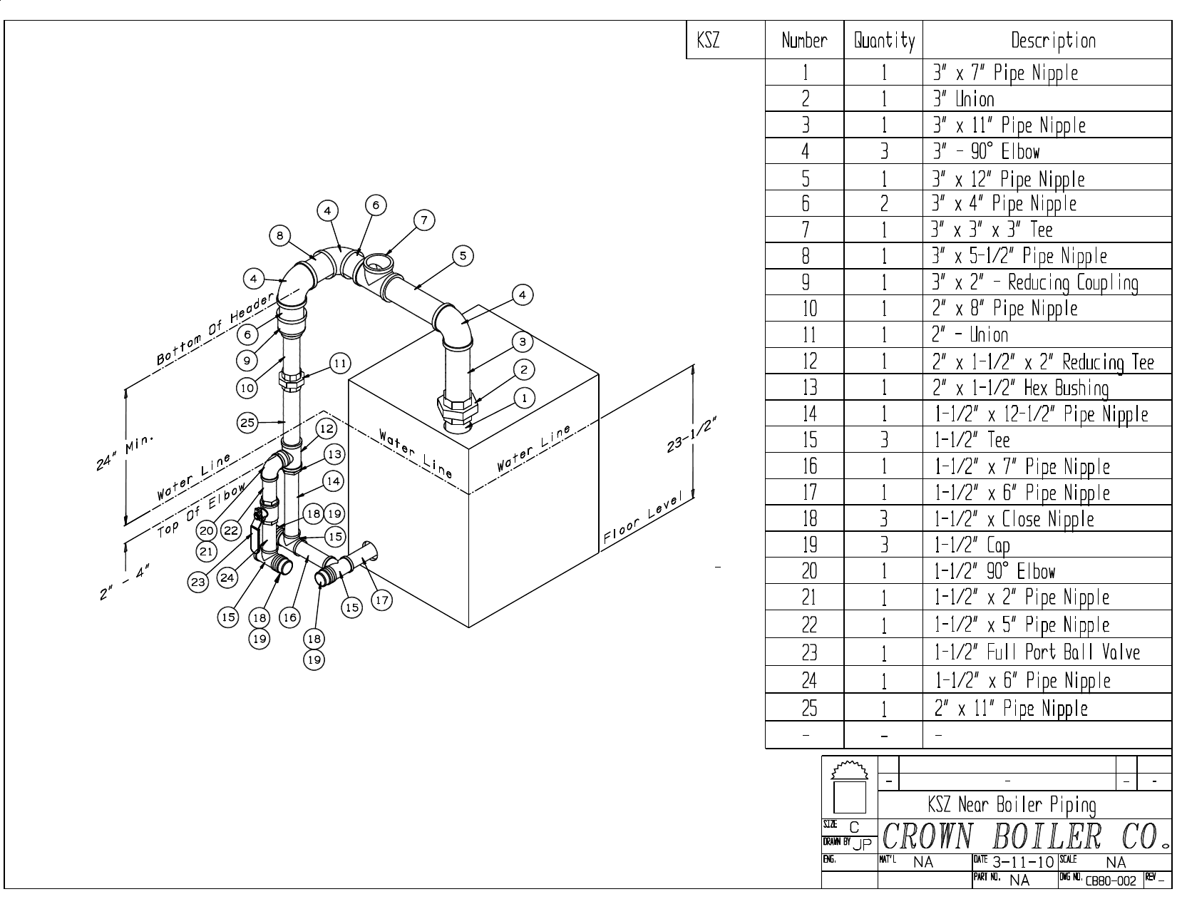 Crown Boiler Kingston Near Boiler Piping Schematic Product Manual Manualzz