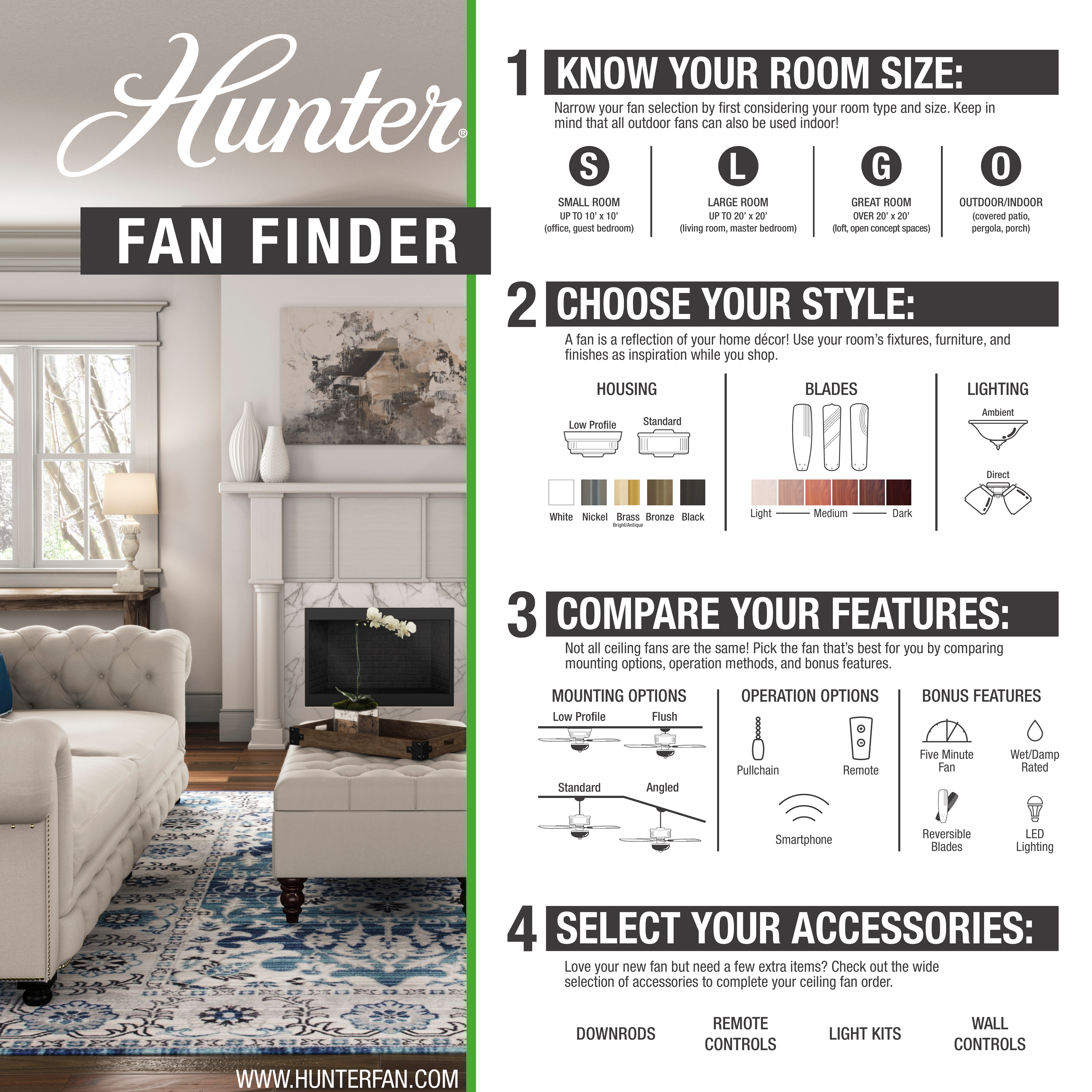 Hunter Fan Company 59269 Ceiling Fan Specification Sheet Manualzz