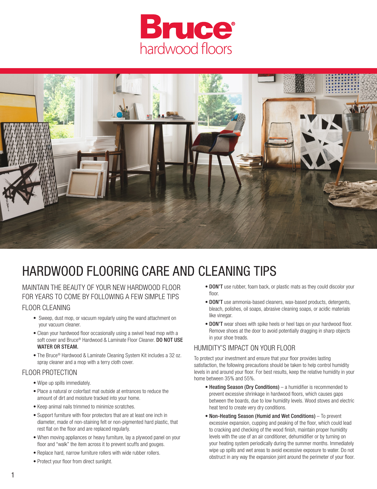 Engineered Hardwood Flooring, How To Care For Bruce Hardwood Floors