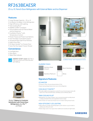 samsung 24.6 cu ft french door refrigerator