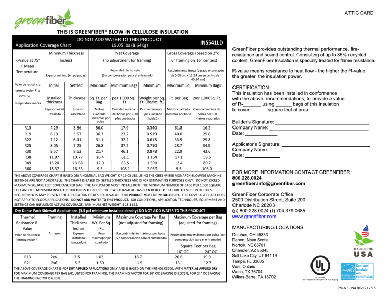 greenfiber-ins541ld-installation-guide-manualzz