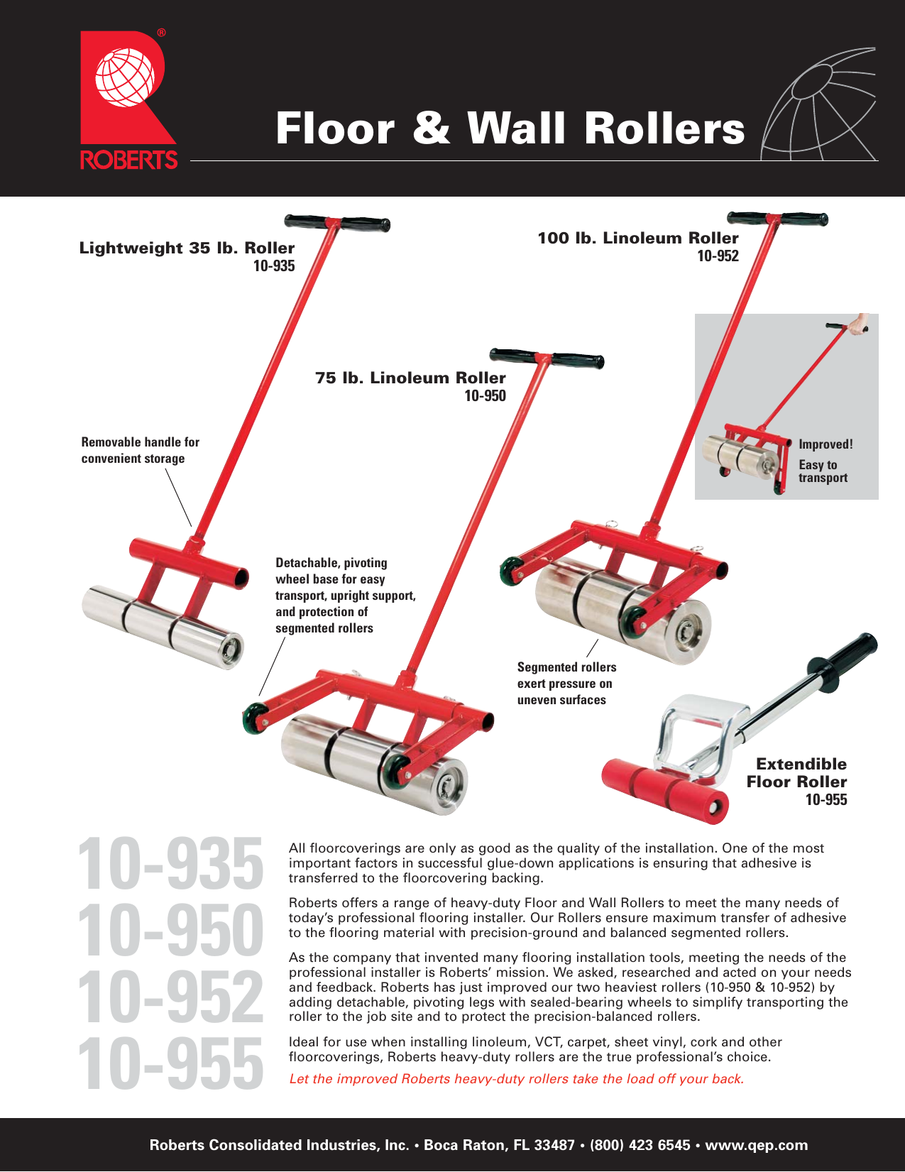Roberts 10 955 Extendable Floor Roller, How To Use A Vinyl Floor Roller