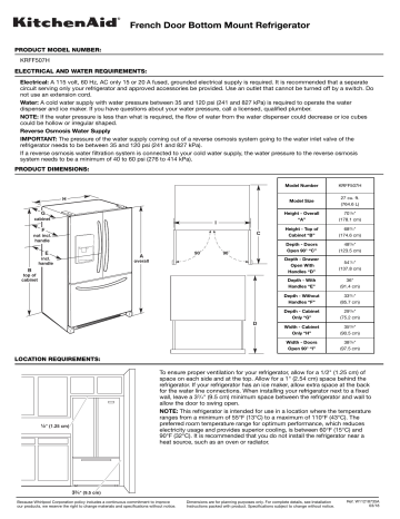 krmf706ess dimensions