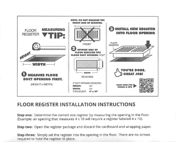 baseboard diffuser register