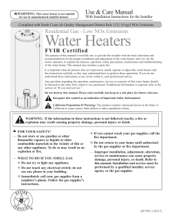 Rheem XG40T06EN38U0 - Manual, Specification | manualzz.com