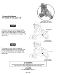 Playwheels 166444 Frozen Glitter Junior Size 6-9 Convertible Roller Skates Instructions / Assembly