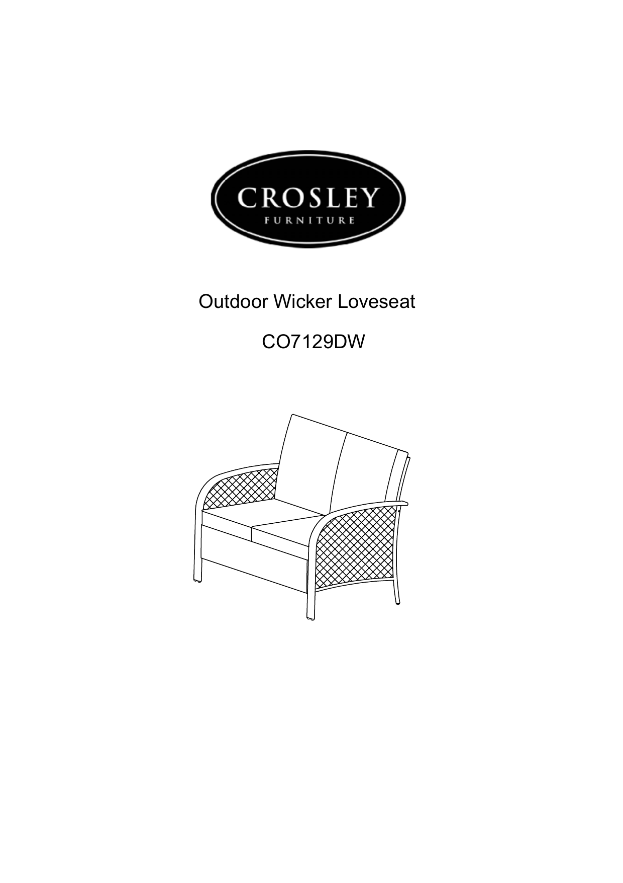  Crosley Furniture KO70037DW-SA Tribeca 4-Piece Outdoor