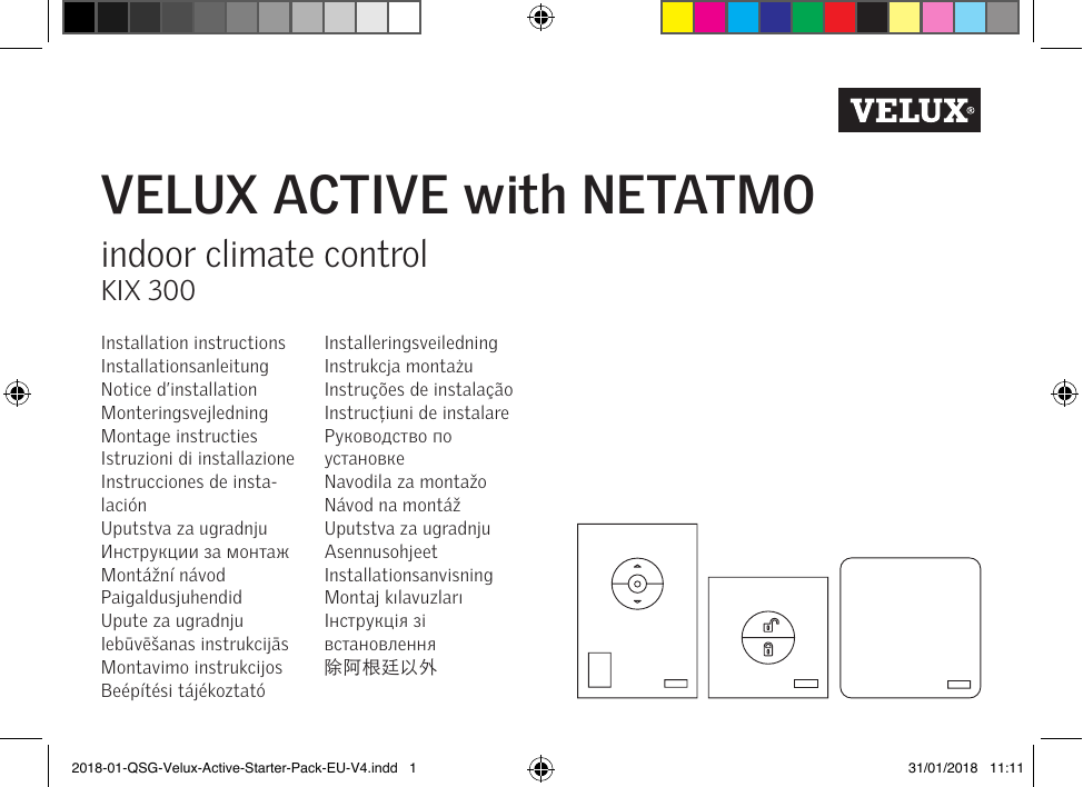 KIX 300 VELUX ACTIVE Indoor Climate Control Starter Kit