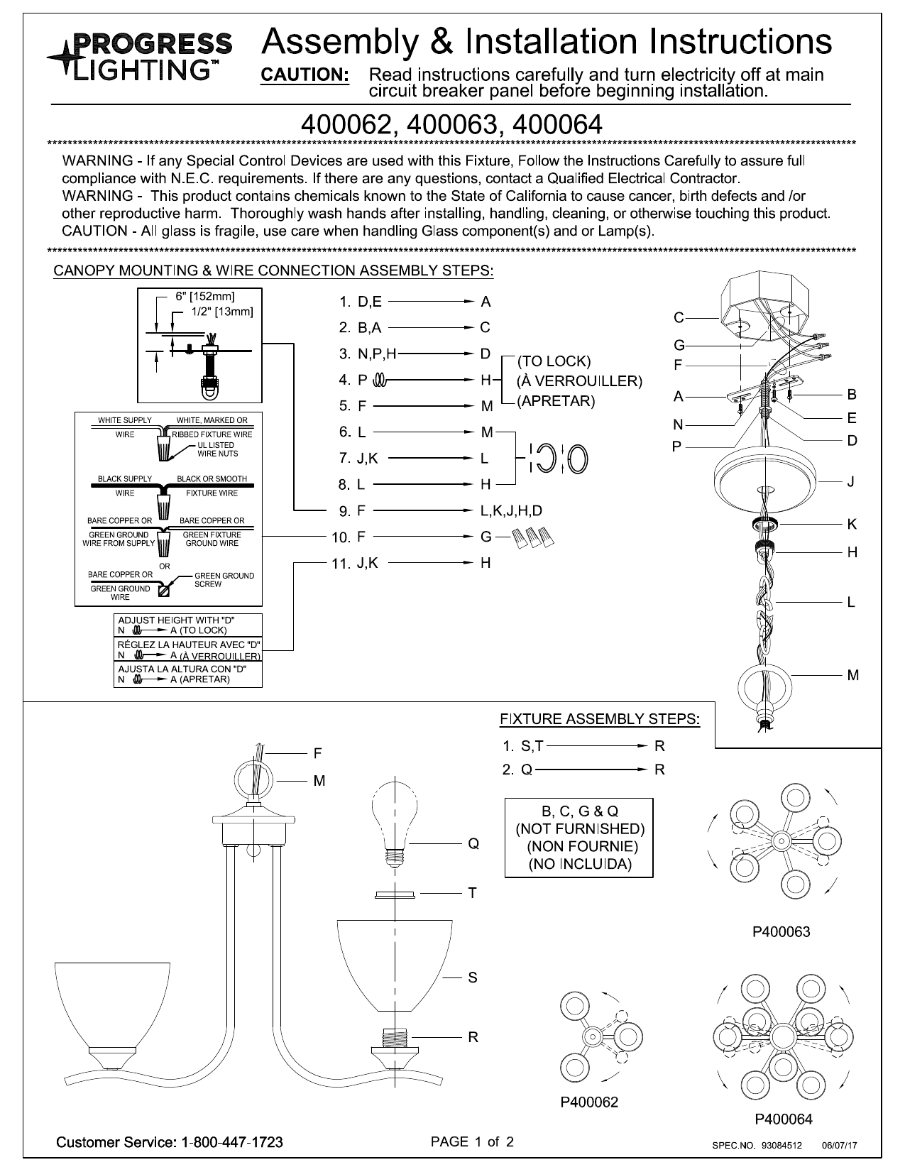 Progress Lighting P 0 P 009 Installation Guide Manualzz