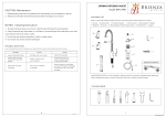 Brienza Residential Single-Handle Spring Coil Pull-Down Sprayer Kitchen Faucet installation Guide