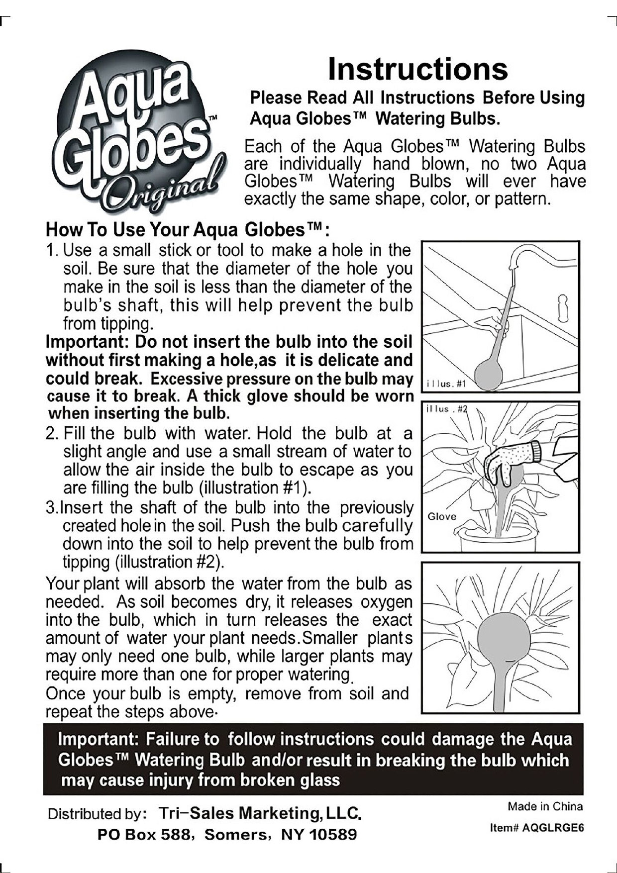 Aqua Globes AQGMINI6 Installation guide Manualzz