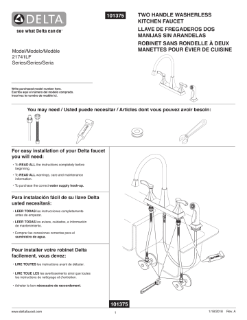 instructions on installing delta shield spray