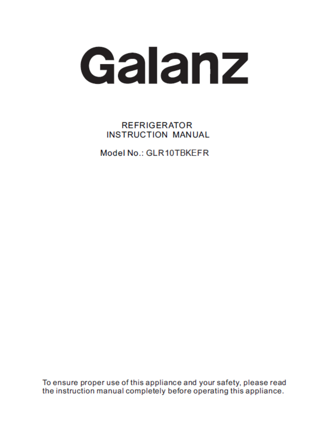 Galanz Glr10tbkefr Installation Guide Manualzz
