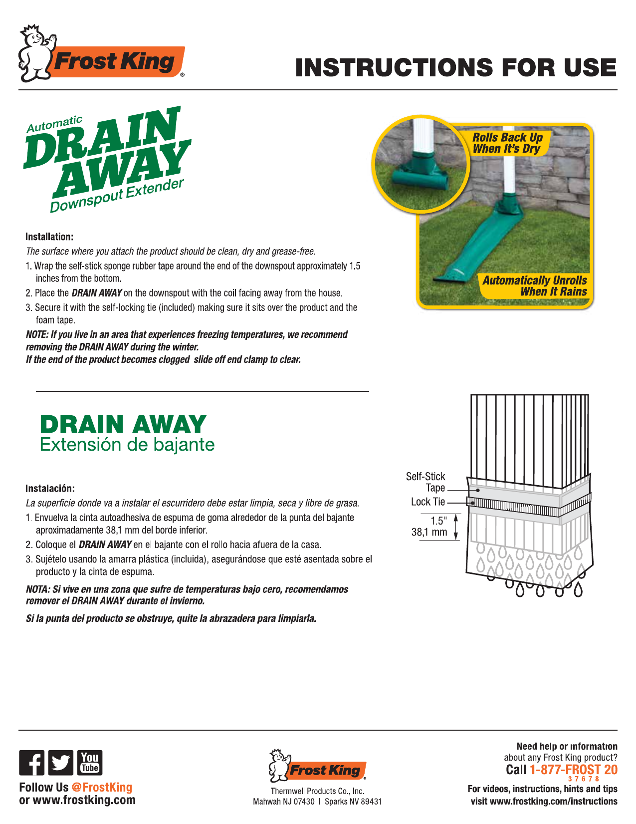 Automatic Drain Away Downspout Extender Best Drain Photos