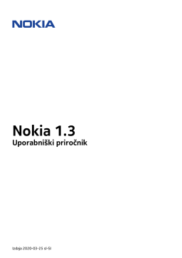 Nokia 1.3 Navodila
