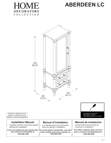 Home Decorators Collection 8104000270 Aberdeen 20 3 4 In W X 14 1 2 D - Home Decorators Collection Closet Installation Instructions Home Decorators Collection 8104000270 Aberdeen 20 3 4 In W X 14 1 2 D - Home Decorators Collection Closet Installation Instructions