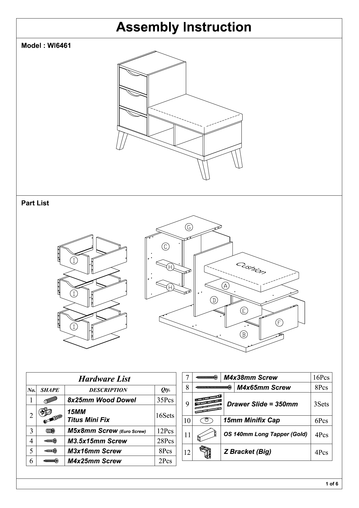 Baxton Studio 28862 6461 Hd Installation Guide Manualzz