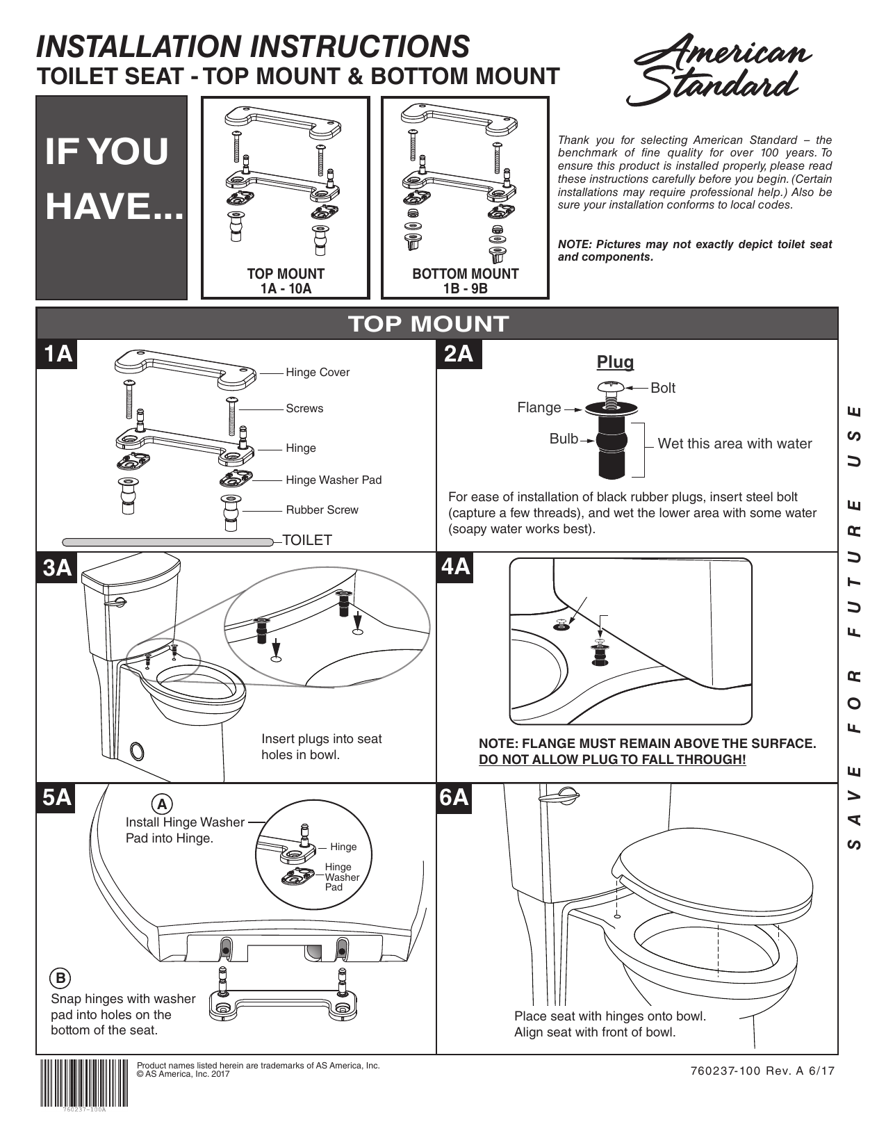 Share 111+ imagen american standard slow close toilet seat hinge
