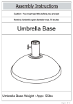 Noble House Major 55 lbs. Concrete Patio Umbrella Base User guide