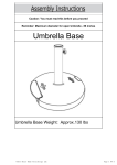 Noble House Mota 120.37 lbs. Concrete Patio Umbrella Base installation Guide