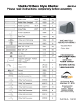ShelterLogic 90153.0 12 ft. x 24 ft. x 11 ft. Grey Steel and Polyethylene Garage without Floor Replacement Part List