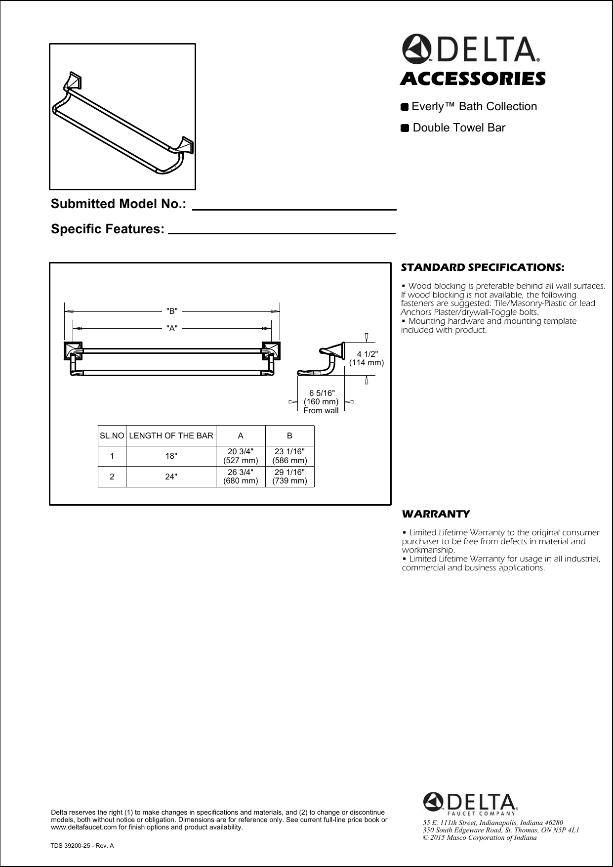 Delta towel bar online installation