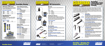 Lincoln Industrial LING102 Guardian Heavy Duty Lever Type Grease Gun Use and Care Manual | Manualzz