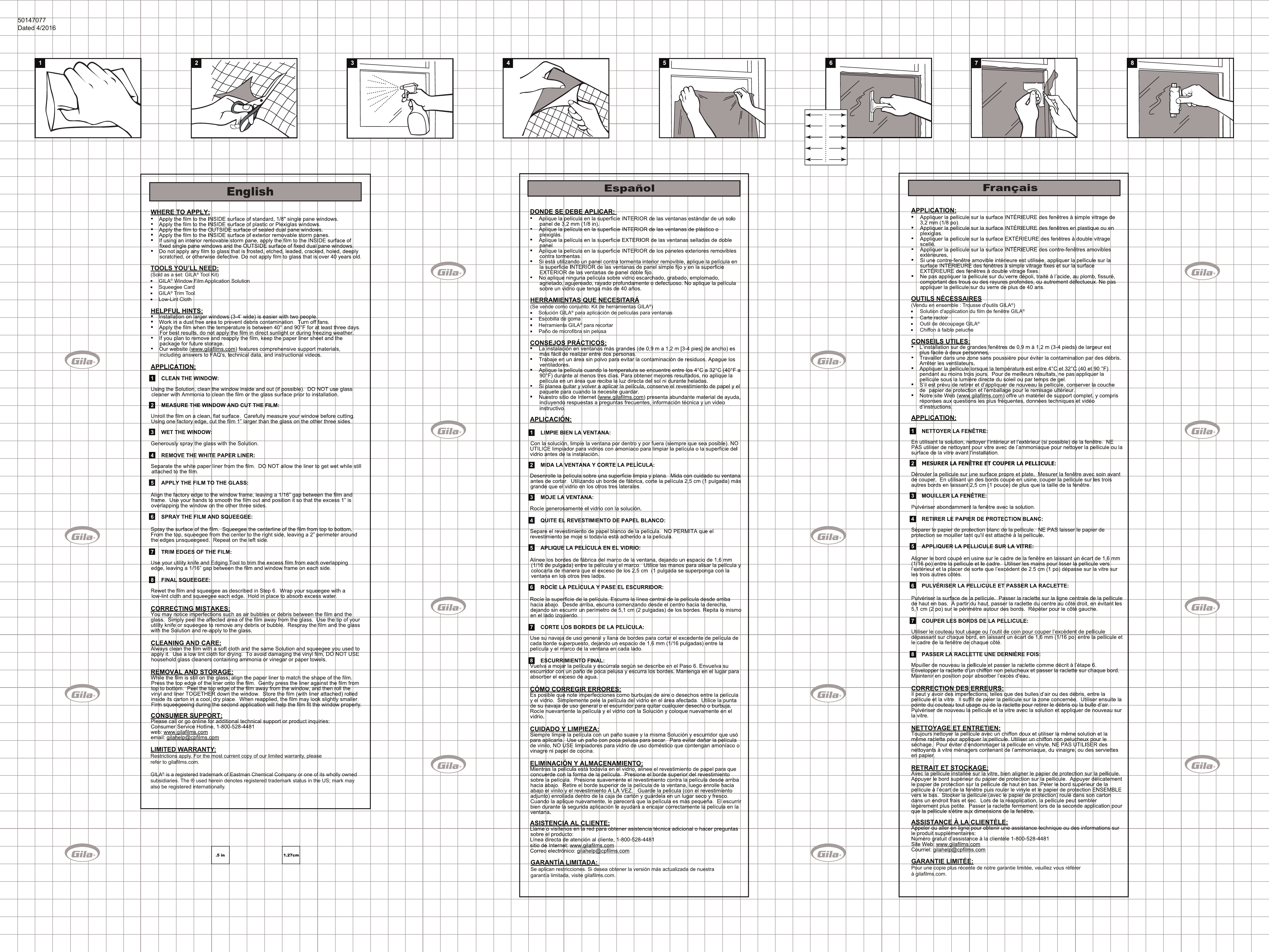 Gila 36 In X 120 In Gray Glare Control Window Film Guide D Installation Manualzz