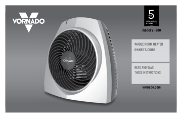 Vornado EH1-0092-114 5122 BTU 1500-Watt Portable Electric Fan Heater