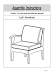 Noble House Honolulu Brown Armless Middle Wicker Outdoor Sectional Chair installation Guide