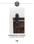 Rustica Hardware K51TN5RU7 84 in. Marksman Raw Steel Sliding Barn Door Hardware Assembly Instructions