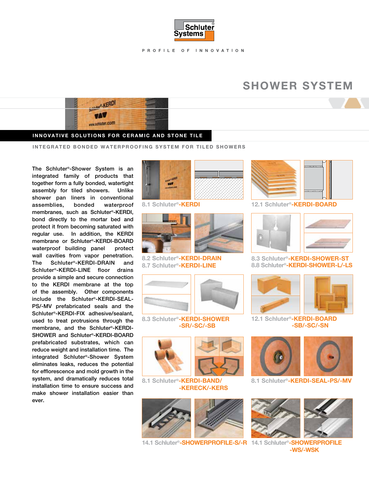 Shower Installation Kits Showers Schluter Systems Kerdi Grate Assembly