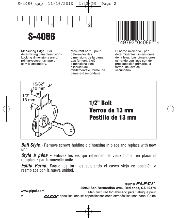 Prime Line S 4086 Instructions Manualzz