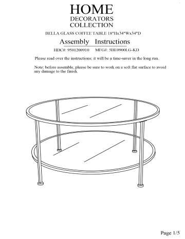 Home Decorators Collection 9501200280 9501200250 Installation Guide Manualzz - Home Decorators Collection Coffee Table Home Decorators Collection 9501200280 9501200250 Installation Guide Manualzz - Home Decorators Collection Coffee Table