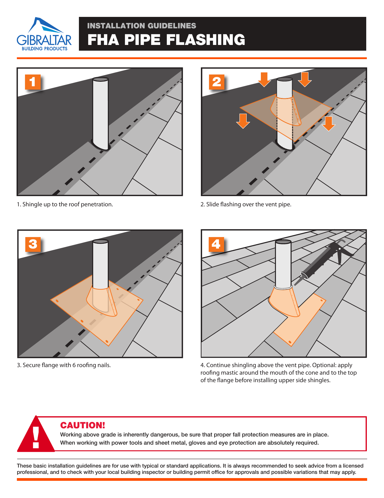 installing roof pipe flashing