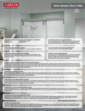 Delta Sd Crestfield 60 X 71 1 2 In Frameless Mod Soft Close Sliding Shower Door