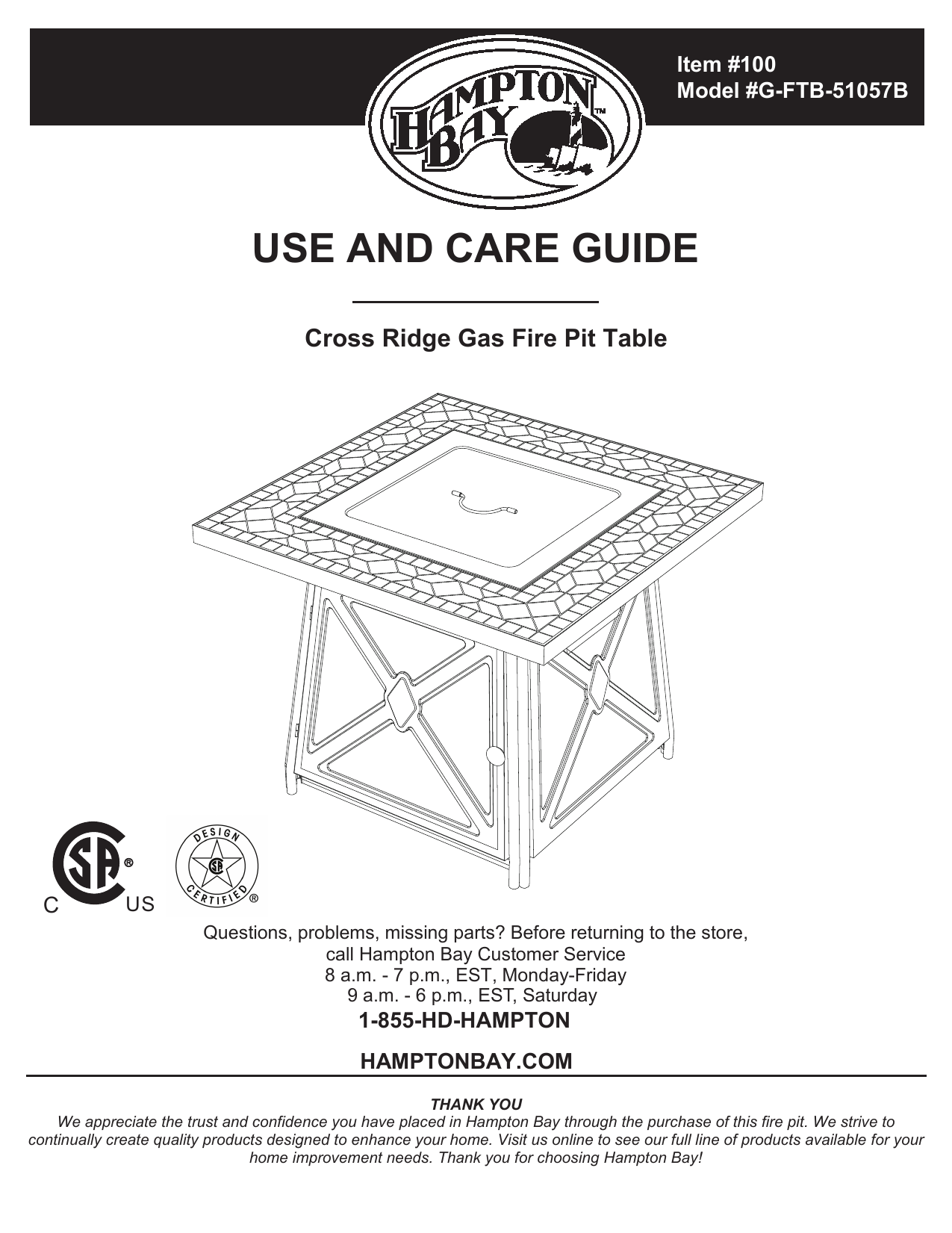 Hampton Bay Patio Furniture With Gas Fire Pit 5 Piece Fire Pit Patio   052825927 1 8f26e7acf32f3afa11065af3de79abb1 